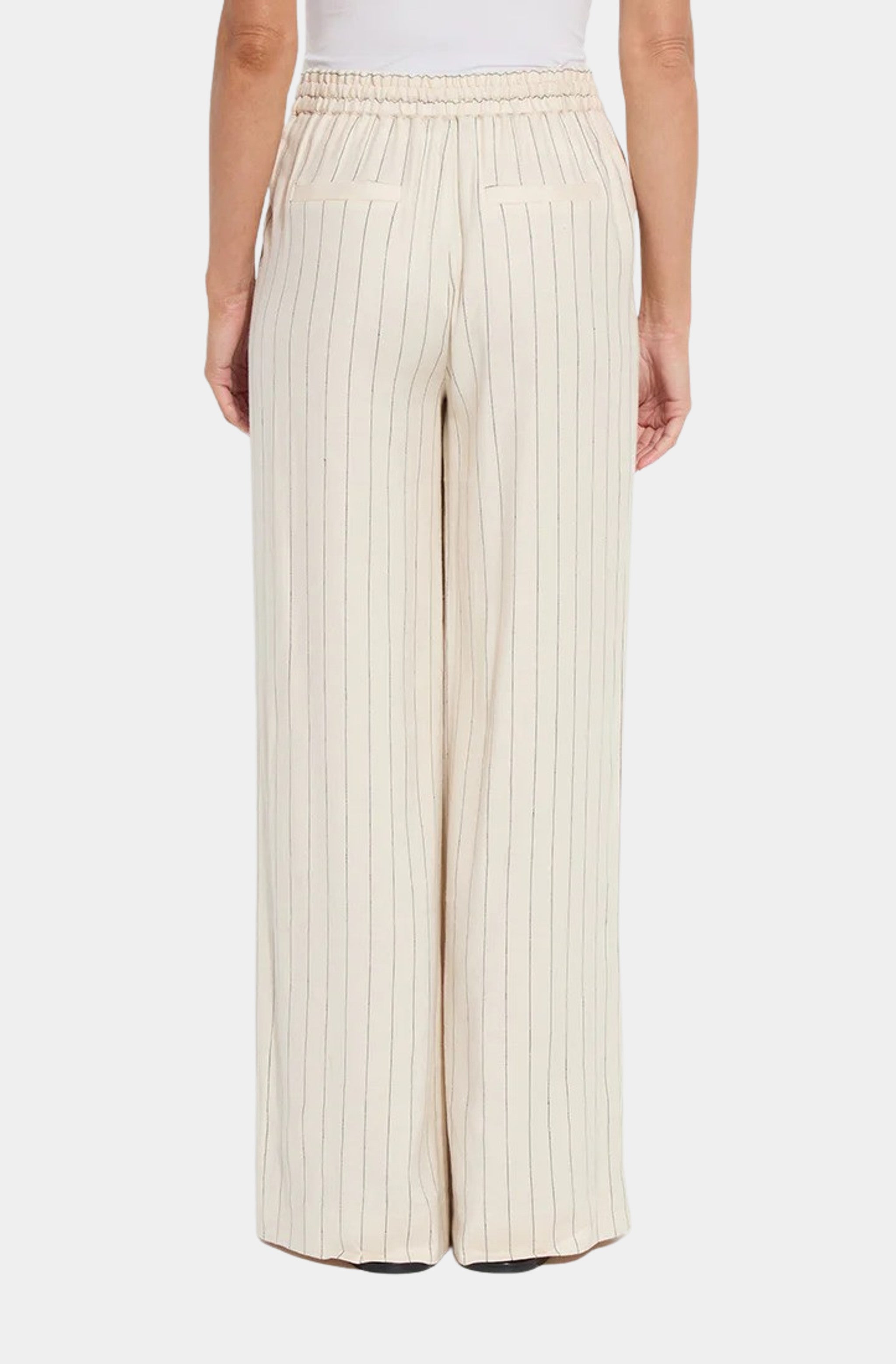 Iria Pleated Drawstring Wide Leg Pant