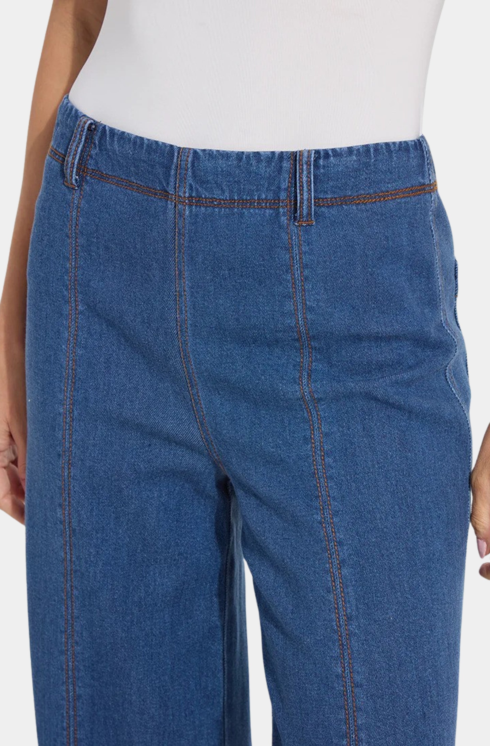 Irabella Fringed Wide Leg Denim