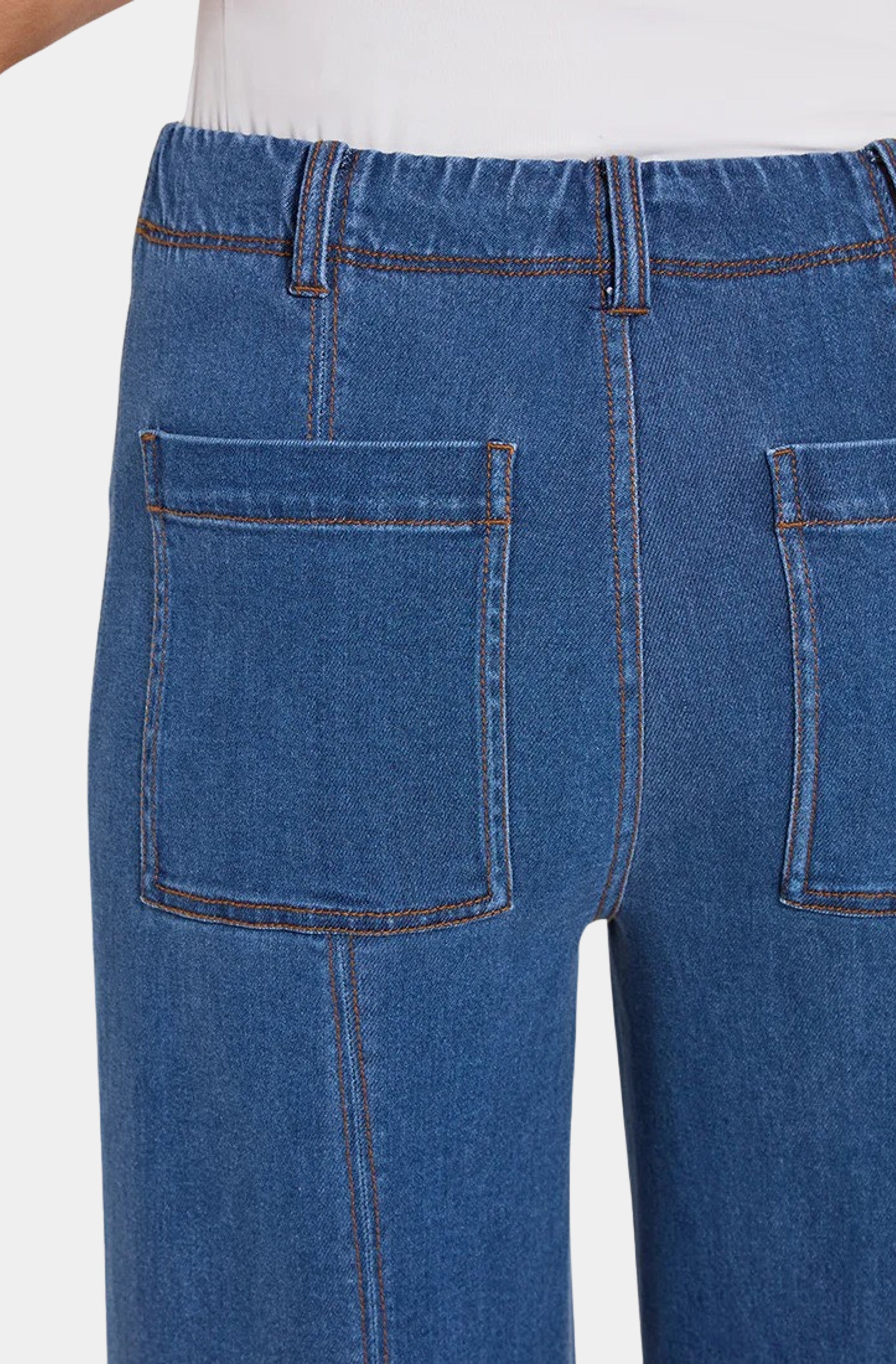 Irabella Fringed Wide Leg Denim