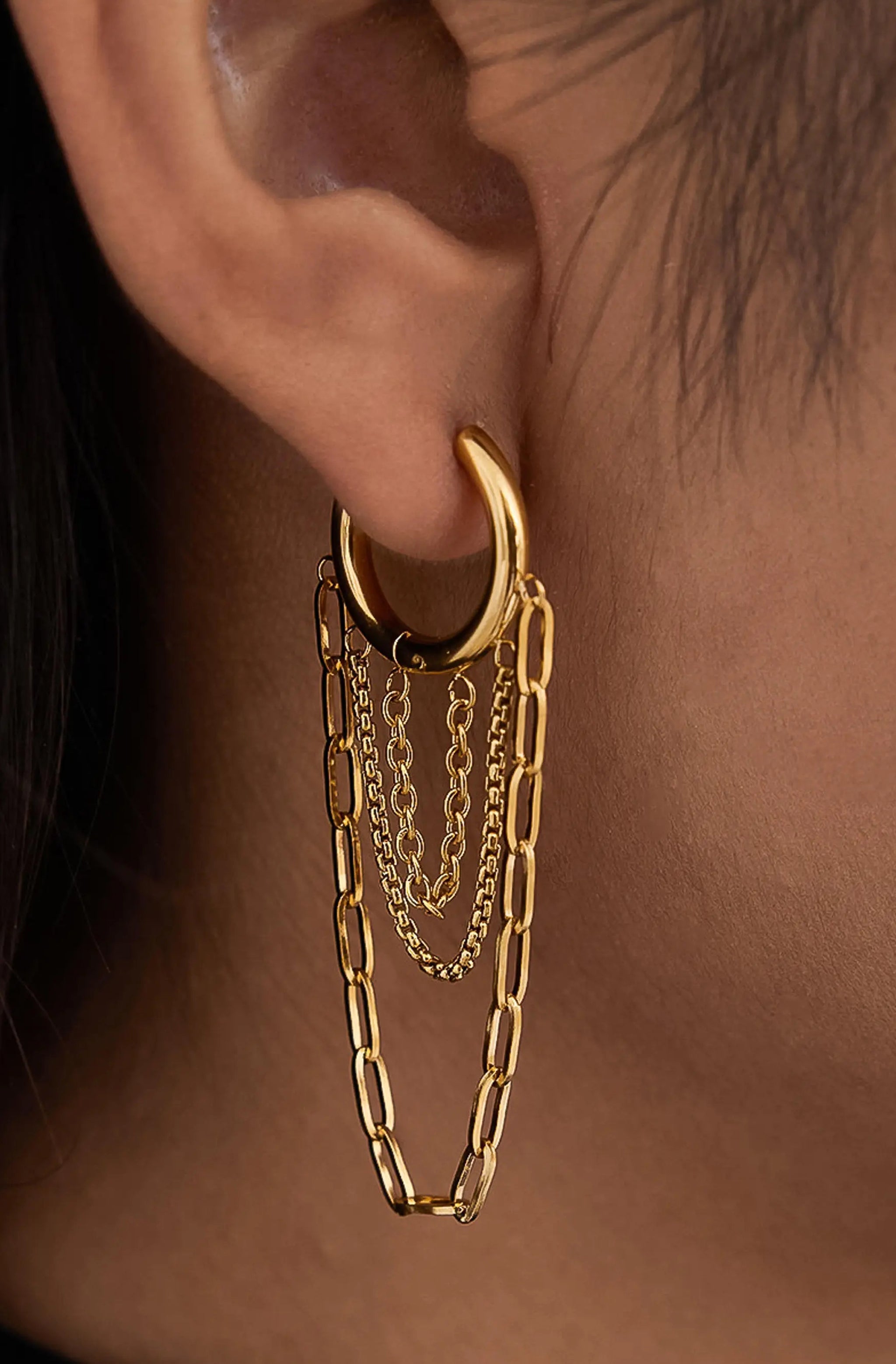 Vianne Multi Chain Drop Earrings