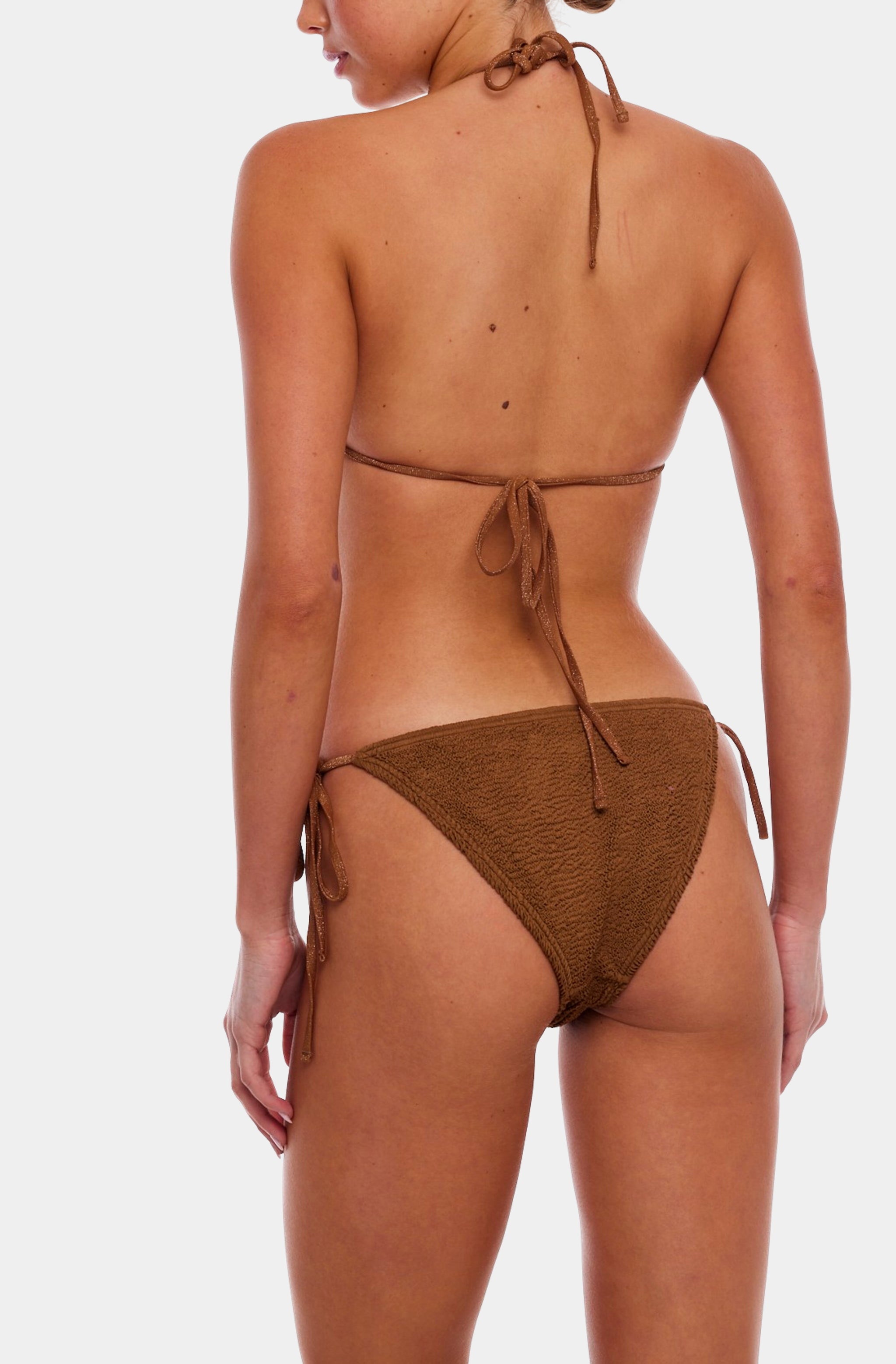 Santorini Tortoise Rings Triangle Bikini Top