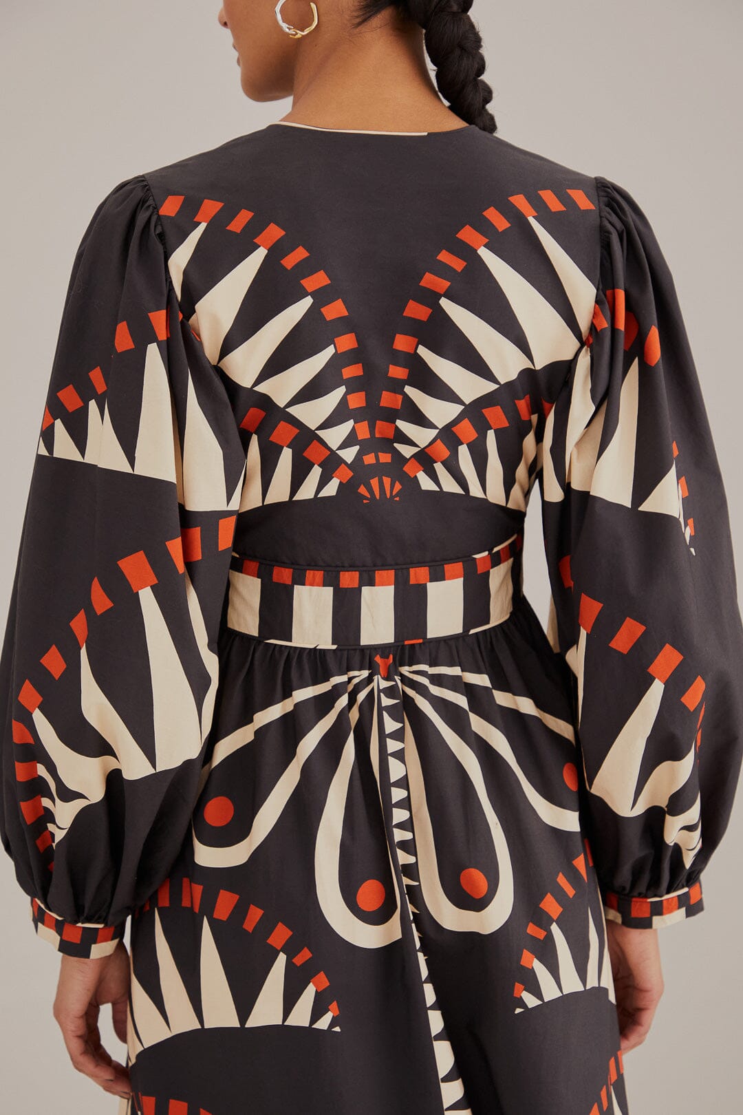 Coconut Grove Black Puff Sleeve Maxi Dress