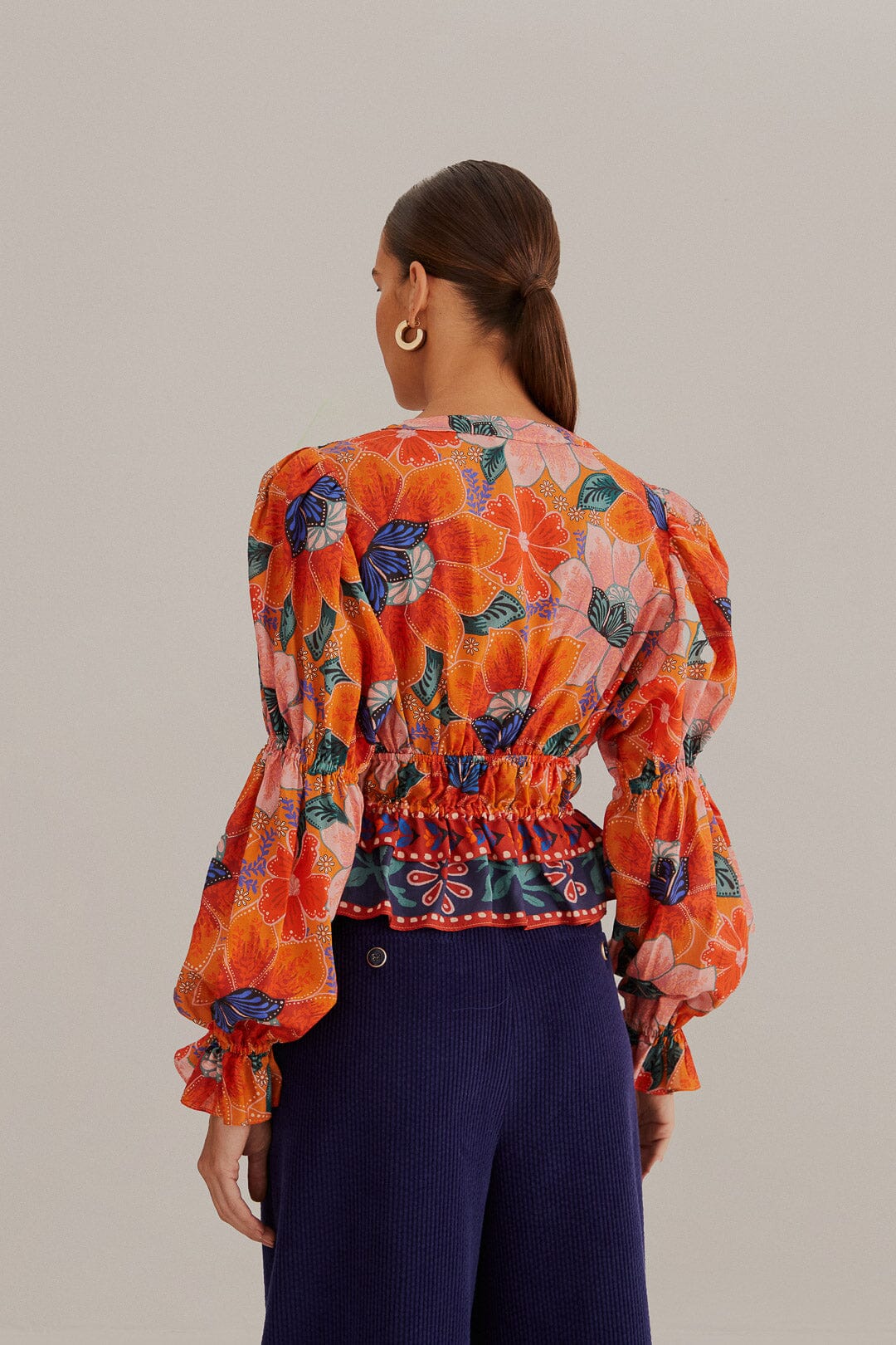 Marias Floral Long Sleeve Blouse