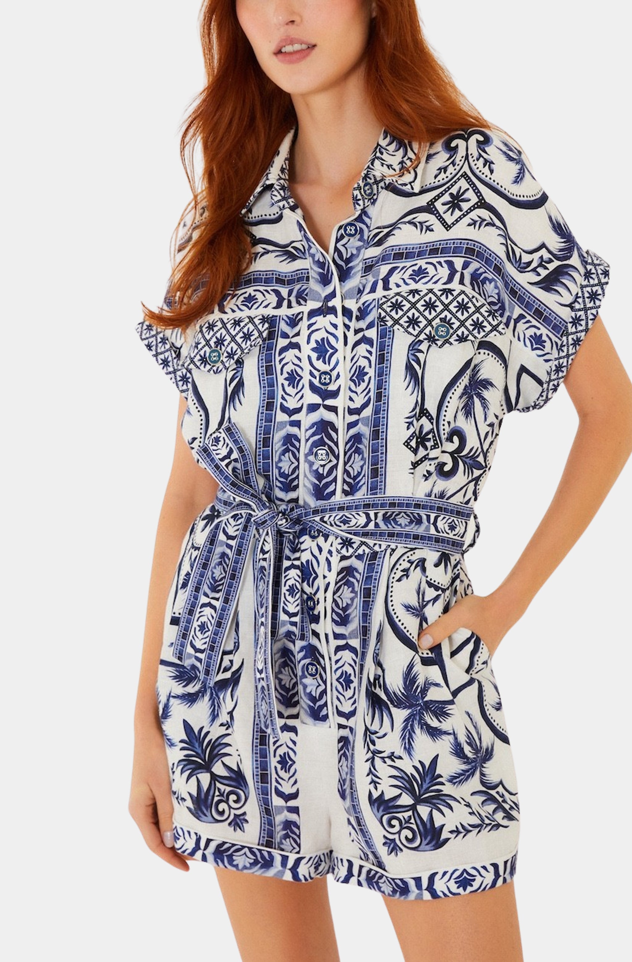 Wonderful City Off-White Romper