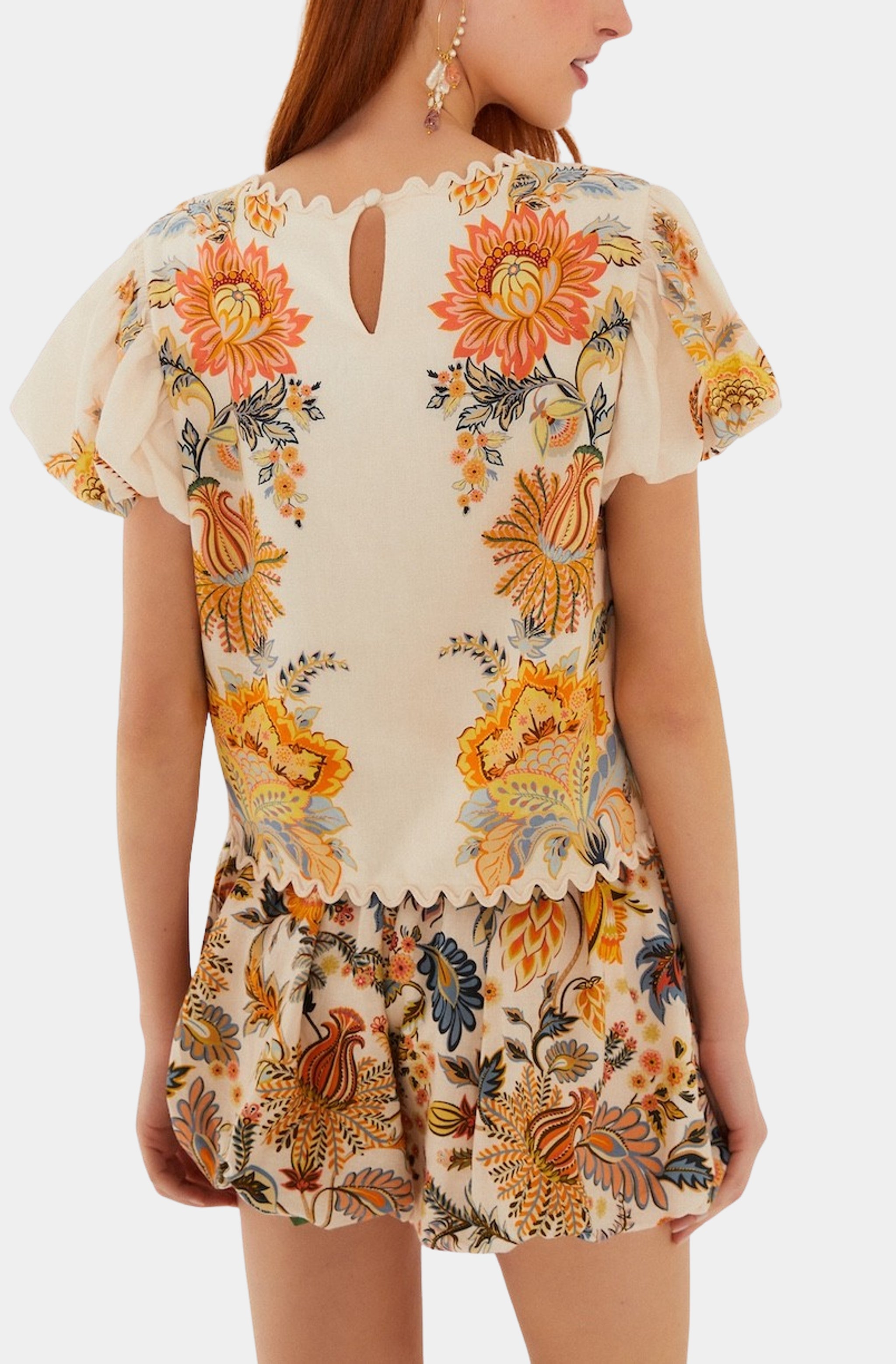 Ligia Light Pink Short Sleeve Blouse