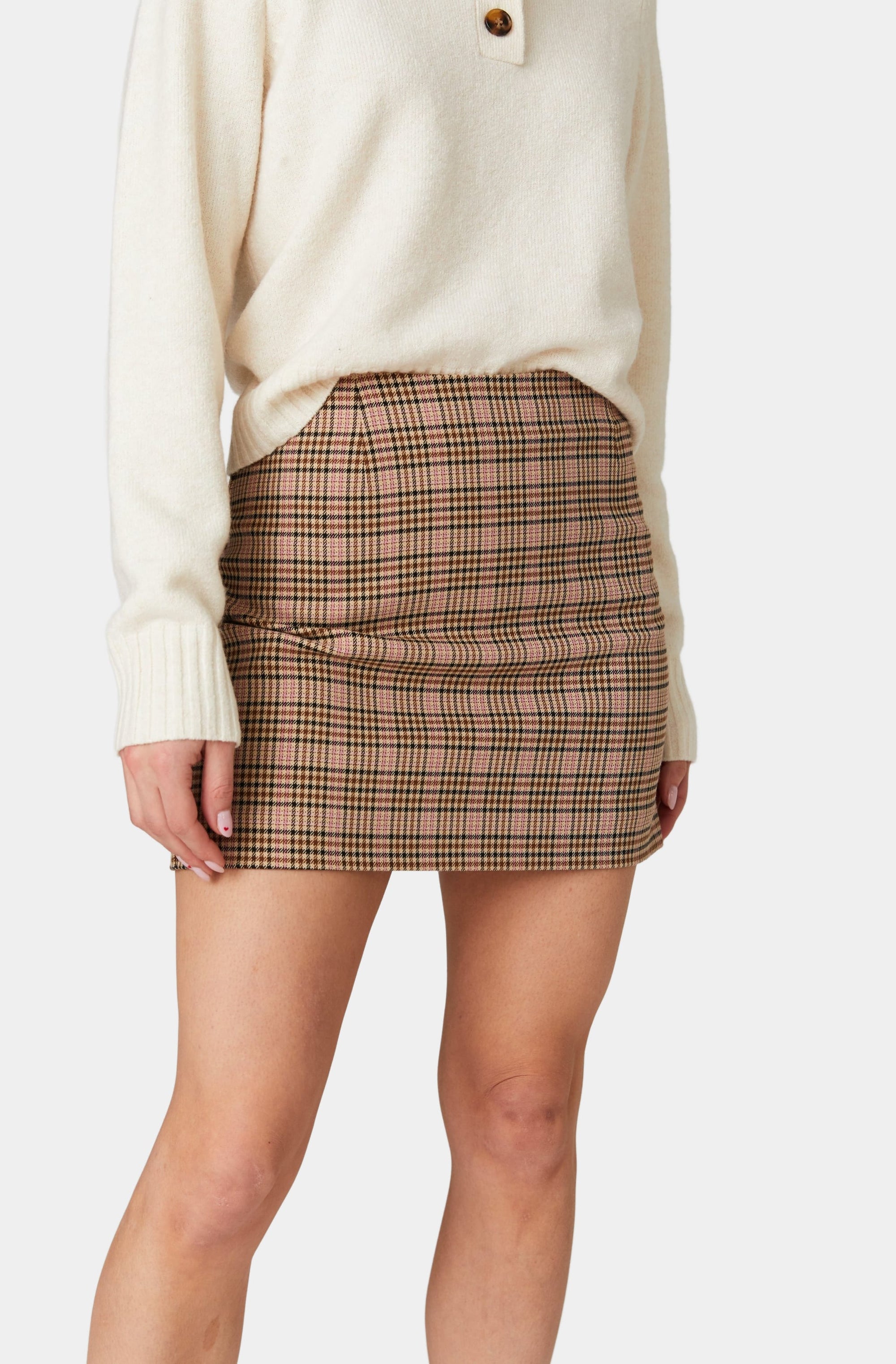 Gina Check Mini Skirt