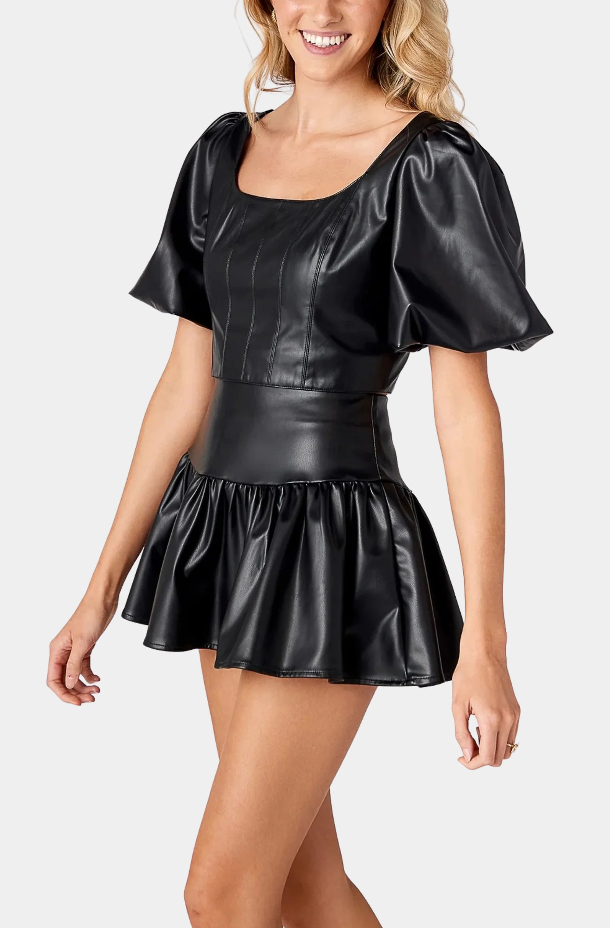 Lillian Leather Top