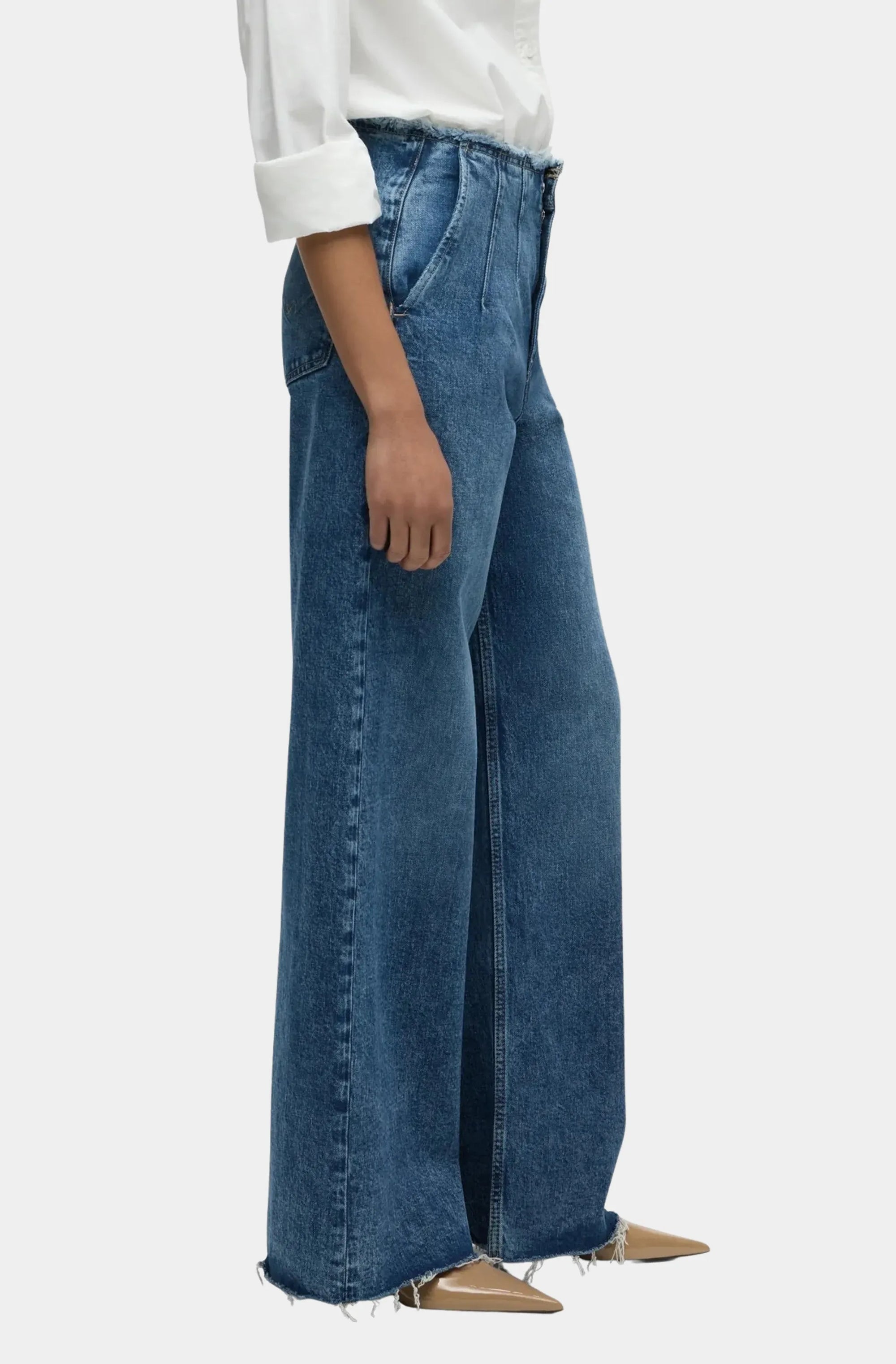 James High-Rise Darted Wide Leg