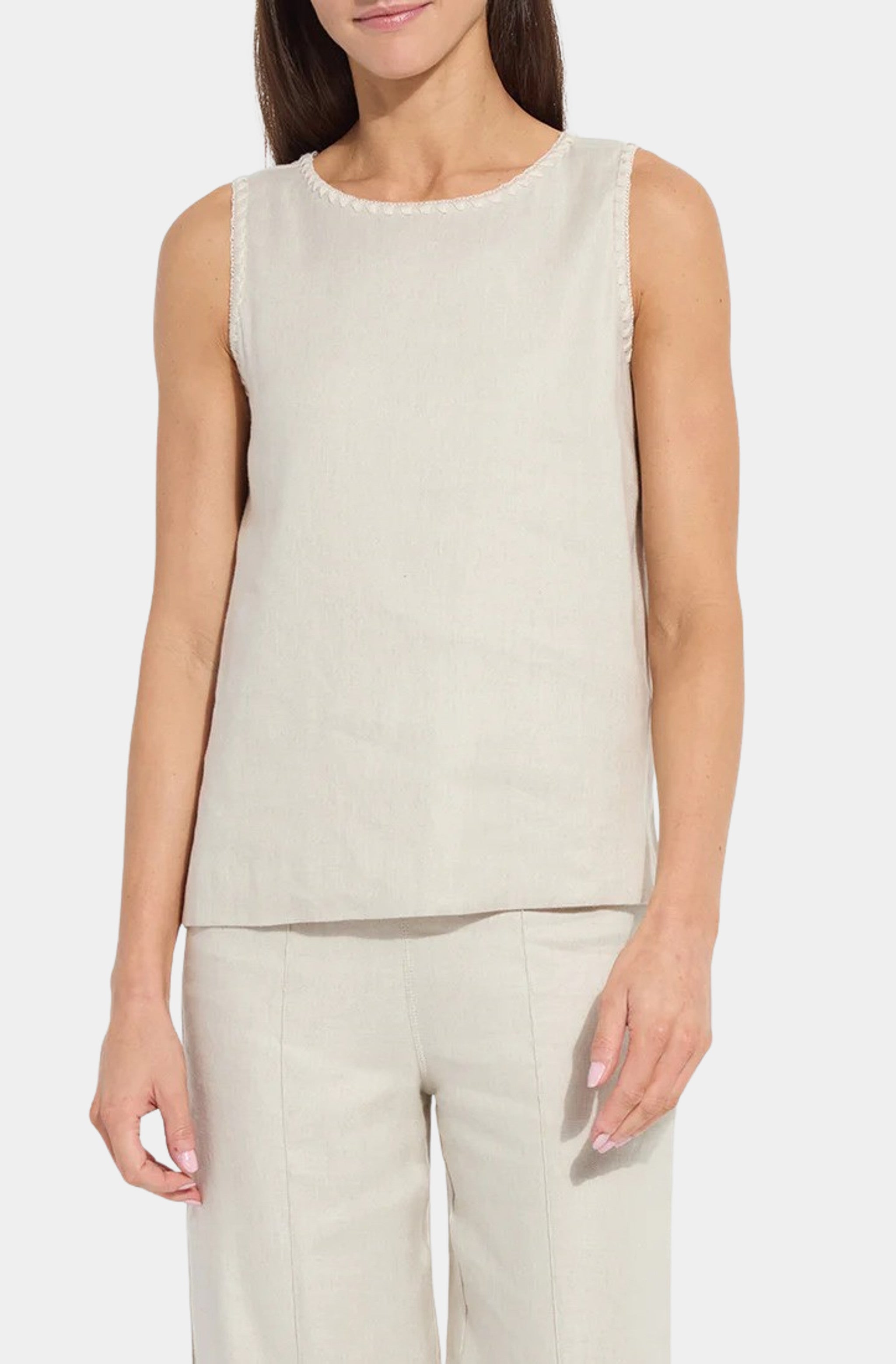 Gabriela Embroidered Linen Top