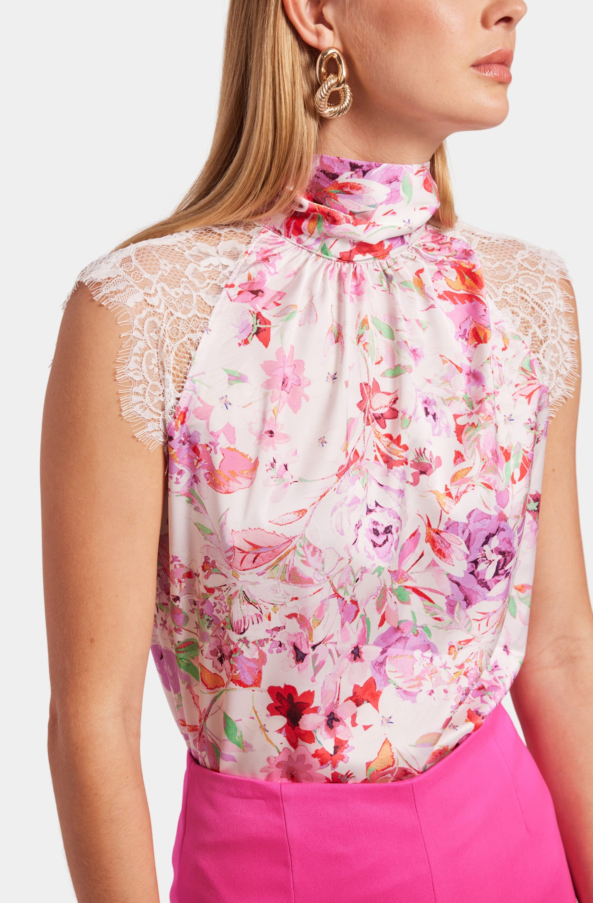 Jeffa Floral Halter Blouse