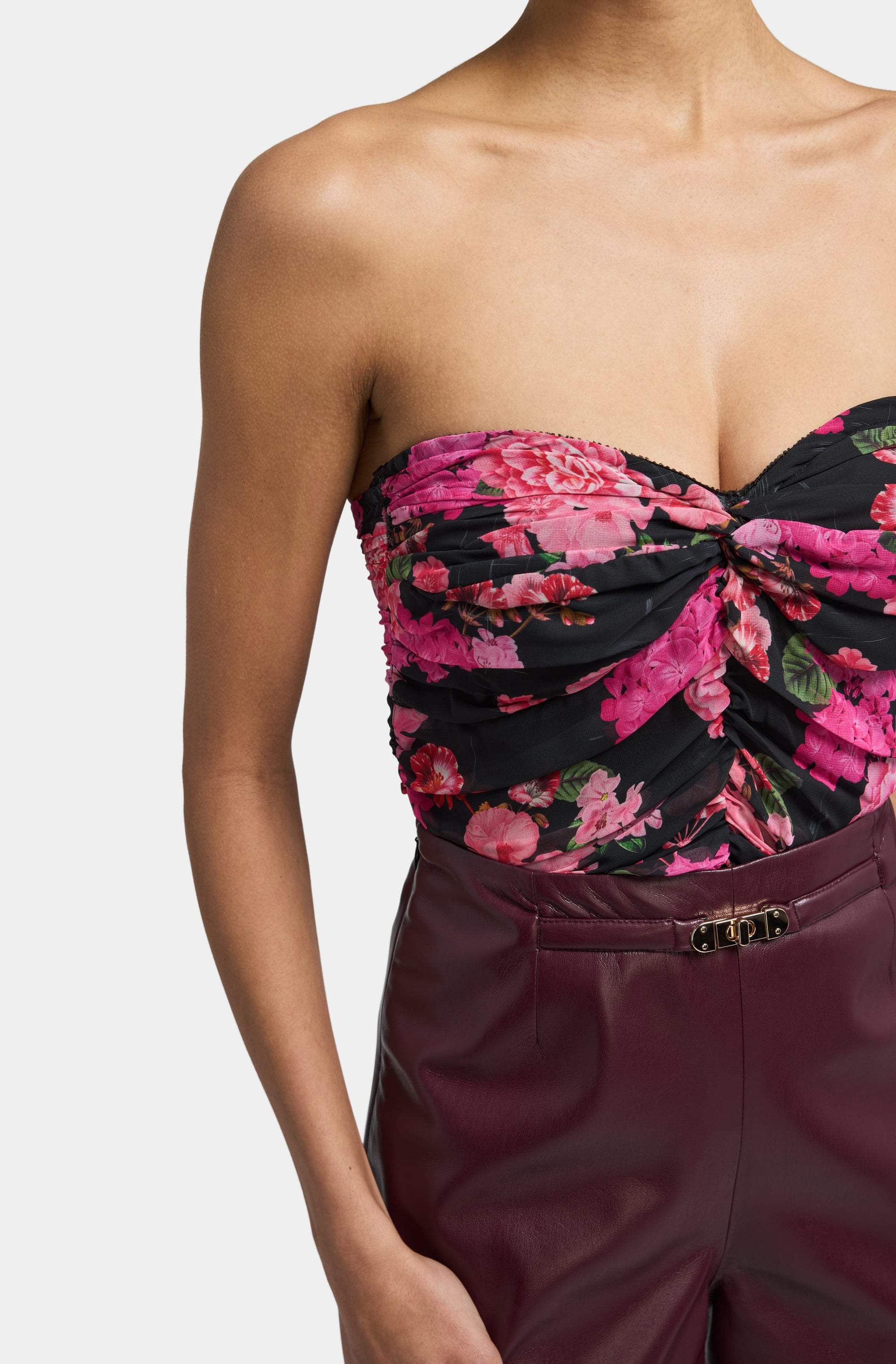 Skye Floral Chiffon Bustier